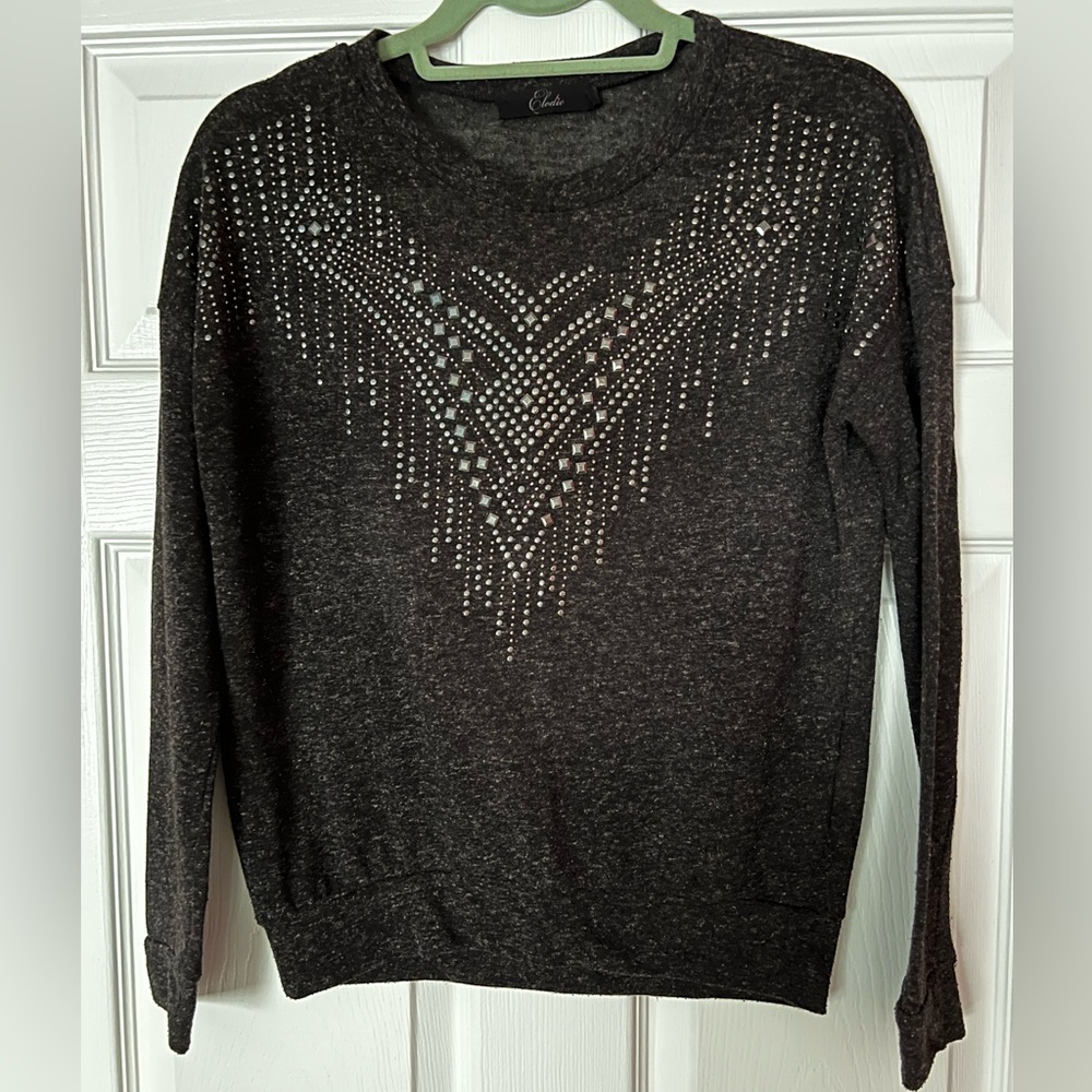 Elodie Knit Embellished Top